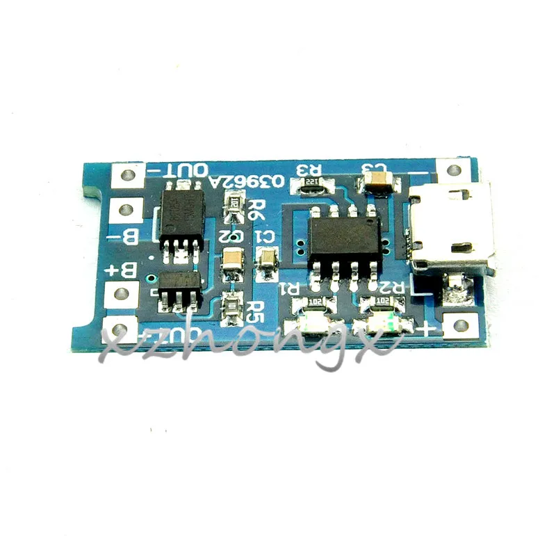 

Lithium battery charging board 5V turn 1A 4.2V charging module charger MICROUSB interface with over discharge protection