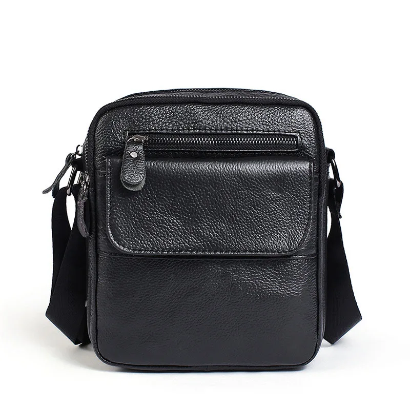 2018 Mini Genuine Leather Messenger Bag Men Handbag Casual Male Business Small Shoulder ...