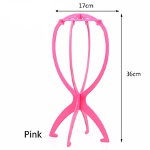 Горячая Стенды для париков складные пластиковые голова шапка кепка дисплей держатель инструменты для ухода за волосами розовый/черный/синий/белый 40 шт./партия