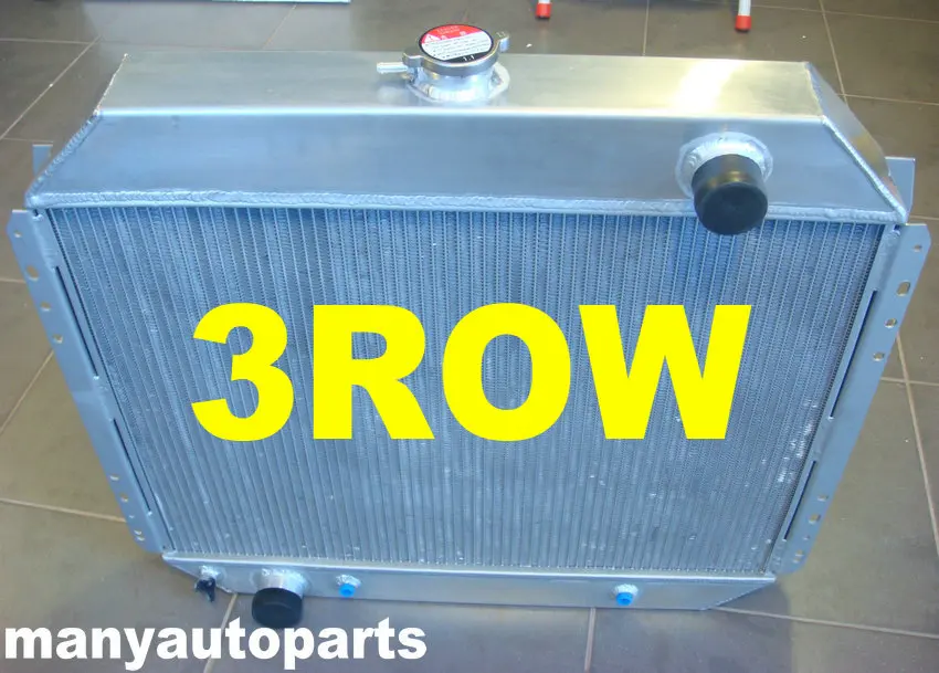 3 ROW Aluminum Radiator /& Fans FOR Ford F100 F250 F350 V8 1967-1981 1968 1970