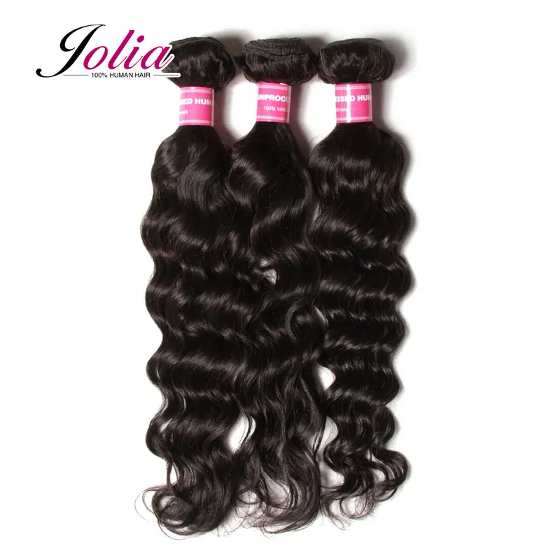 

Jolia 7a malaysian virgin hair 3 pcs 8-26 inch Malaysian natural wave virgin hair natural unprocessed human hair weaves bundles