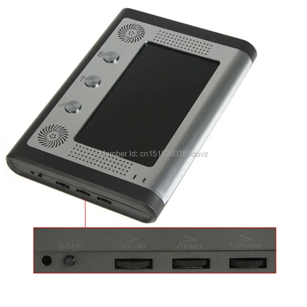 7 inch screen indoor unit Wired video intercom doorbell Villa unlocking access control Rain with night vision 7 inch screen indoor unit Wired video intercom doorbell Villa unlocking access control Rain with night vision