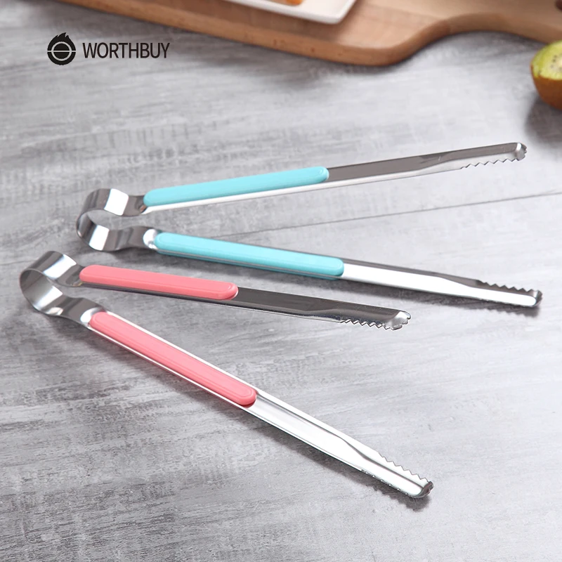 WORTHBUY кухонная утварь щипцы для пищи из нержавеющей стали с противоскользящей