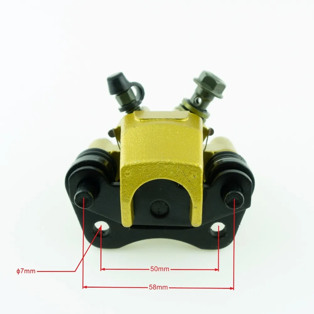 Новая высокая производительность 50 мм золото M10 дисковые тормоза передние тормозные суппорты зажим нижний насос Мотоцикл Запчасти для ATV Dirt Pit Bike