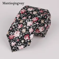 Mantieqingway 6 см Цветочные хлопковые Галстуки Для Свадьба вечерние галстуки для мужчин бизнес Corbatas Hombre Gravatas тонкий широкий галстук