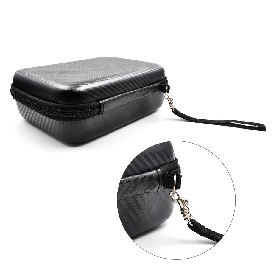 PU Carbon Grain Storage Bag For DJI OSMO Pocket Portable Travel Carry Case Cover For OSMO Pocket Accessories Protective Handbag-10