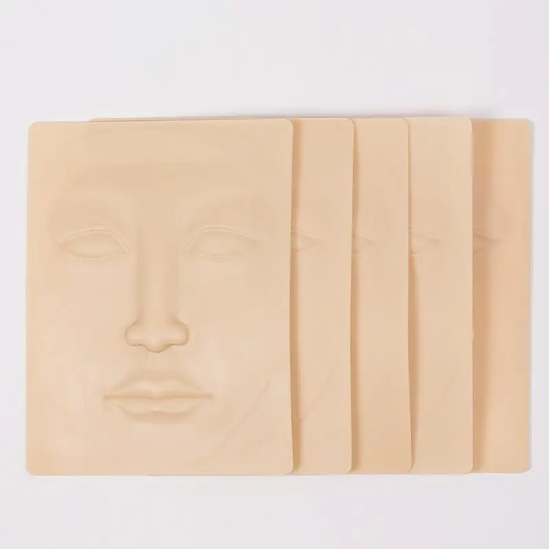 

3D Silicone Face Tattoo Practice Skin High Quality Tattoo Design Fake Skins For Beginners Permanent Makeup Practice