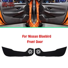 Для Nissan Bluebird Автомобильная Внутренняя крышка двери Защита от царапин декоративные накладки автомобиля стикер 4 шт