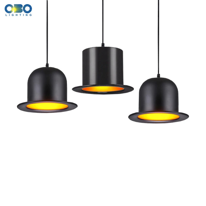 

Aluminum Black Shade Pendant Lamp Modern Dining Hall Indoor Pendant Light Cord 1-1.5m Wire E27 110*240V Free Shipping