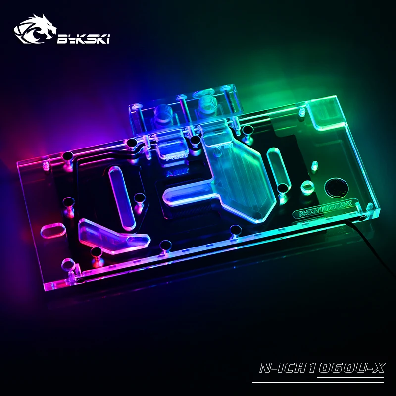 Bykski Full Cover GPU Water Block For INNO3D ICHILL GTX 1060 Ultra Graphic Card. P/N: N-ICH1060U-X | Компьютеры и офис