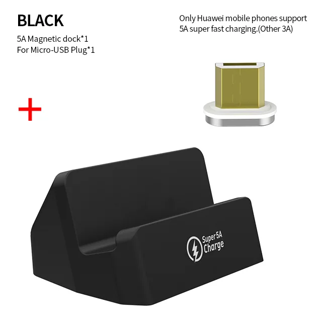 for micro SIKAI Магнитная настольная зарядная док-станция для iPhone XS X Магнитная док-станция для синхронизации данных USB зарядное устройство зарядный Держатель подставка - Цвет: for micro