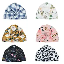 Новая Детская шапка-тюрбан для маленьких мальчиков и девочек, теплые шапки и кепки головной убор лента для волос, детская шапка с заячьими ушами, детская одежда