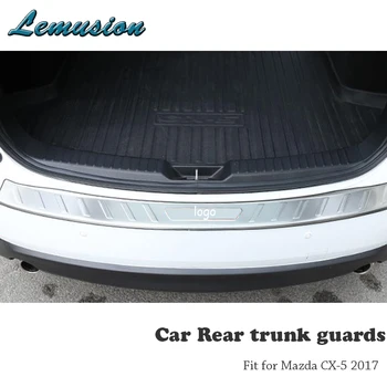 

MCrea 1PC Stainless Steel Car Rear Bumper Trunk Guards Cover Trim For Mazda CX-5 2017 Car-styling Decorative Strip Accessories