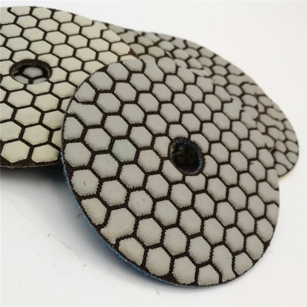7pcs/set 100MM Dry Diamond flexible polishing pads good quality(new#50-1and #100-1) 4inch Stone sanding disc For granite marble