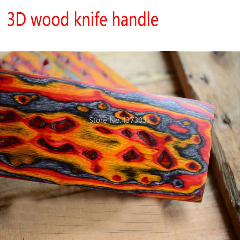 3d Color Knife Making Wood Material 120/160 Knife Diy Tools Making