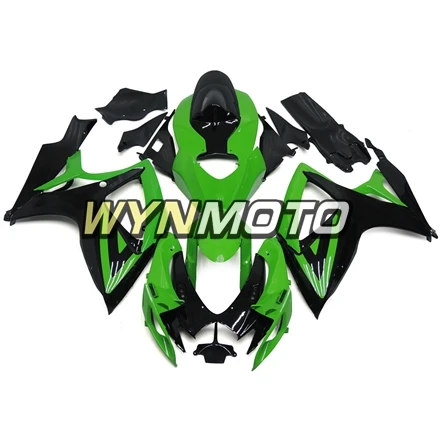 Полный комплект обтекатель для Suzuki GSXR600 750 K6 06 07 год рамы кузова ABS Пластик инжектор блестящий черный зеленый мотоцикл корпуса