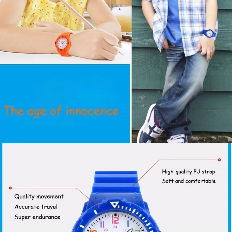 SKMEI Модные Повседневные детские часы 5 бар водонепроницаемые кварцевые наручные часы желе детские часы montre enfant 1043