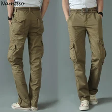 

2017 Autumn Military Cargo Pants Men Loose Baggy Tactical Trousers Oustdoor Casual Cotton Cargo Pants Men Multi Pockets Big size