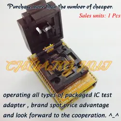 FPQ-44-0.8-19 QFP44 адаптер QFP44-DIP40 программист адаптер IC Тесты гнездо/IC гнездо 0,8 мм Size-10X10mm