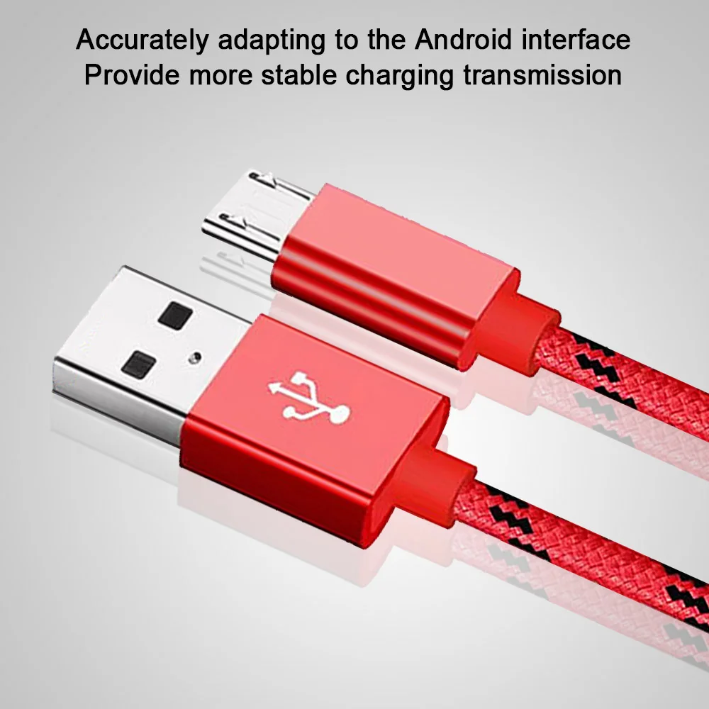 Micro USB зарядный кабель для передачи данных Samsung Galaxy S7 S6 Huawei Xiaomi Redmi 5 4 Android быстрое
