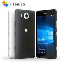 Nokia Microsoft Lumia 950 одна sim/две sim-карты Windows 10 4G LTE GSM 5,2 '20MP WIFI GPS Hexa Core 3 Гб RAM 32 Гб ROM