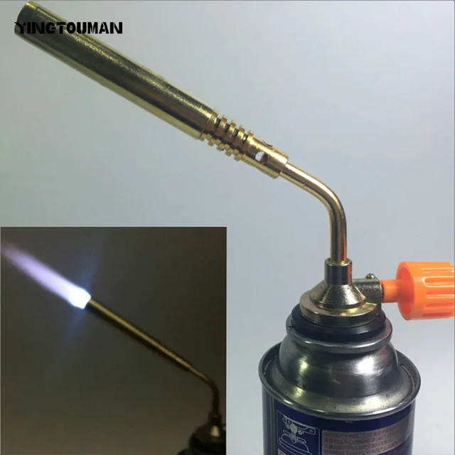 YINGTOUMAN Gas Torch Propane Burner Blower Welding Outdoor Camping BBQ