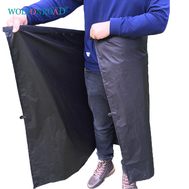 

WOLFONROAD Outdoor Hiking Rain Pants Waterproof Rain Skirt Camping Floor Mat Carpet Mountain Dirty Apron Poncho Bag Case L-JY-01