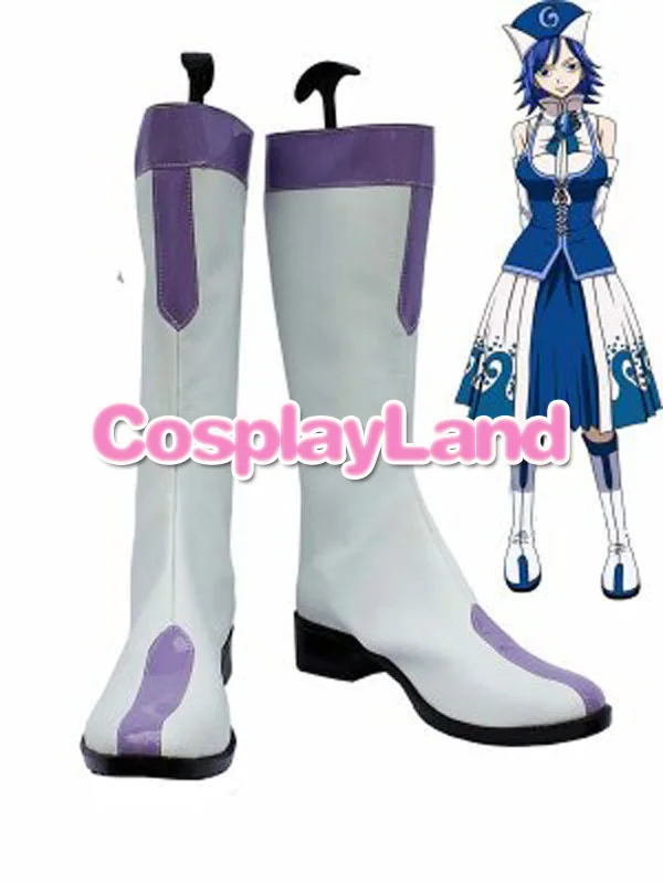 

Fairy Tail Cosplay Juvia Lockser Cosplay Boots Shoes Anime Party Cosplay Boots Custom Made Women Shoes