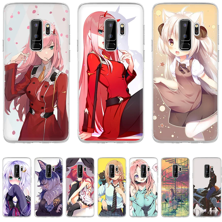 Чехол Desxz chica Anime 02 для Samsung Galaxy S10e S8 S9 M10 M20 M30 M40 S10 Plus S3 S5 S4 S6 S7 Edge Note 8 9|Чехлы-накладки| |