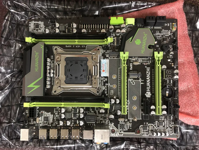 X79 материнская плата LGA2011 ATX USB3.0 SATA3 PCI E NVME M.2 SSD поддержка памяти REG ECC и процессор Xeon