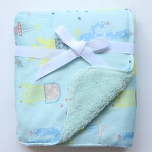 Новое Брендовое детское одеяло для новорожденных, детское утепленное Двухслойное Флисовое одеяло кораллового цвета, детский конверт Пеленка, постельное белье