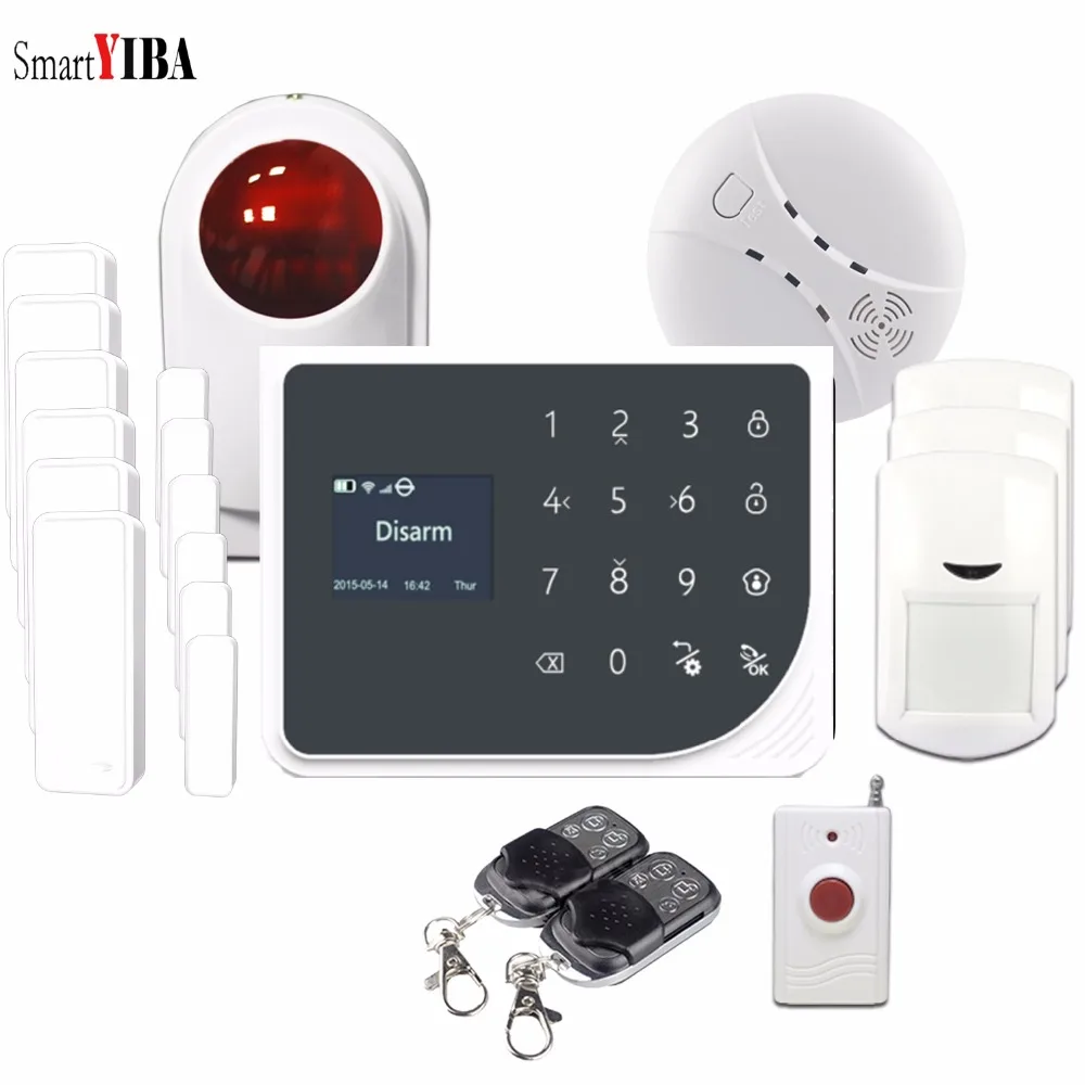 

SmartYIBA Wireless SIM GSM Home Alarmes WIFI GPRS SMS APP Integrated InThe Alarm APP Wireless Alarmes