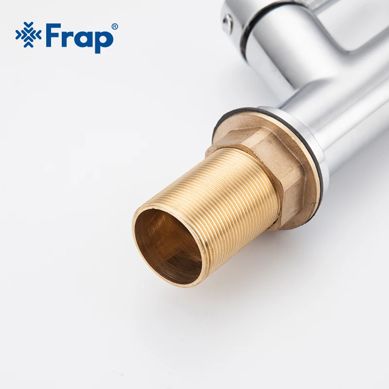 Frap Kitchen Faucet Hot and Cold Water 360 Degree Rotation Brass and Stainless Steel Tap Mixer Chrome Sink Faucets Deck Mounted Frap Kitchen Faucet Hot and Cold Water 360 Degree Rotation Brass and Stainless Steel Tap Mixer Chrome Sink Faucets Deck Mounted