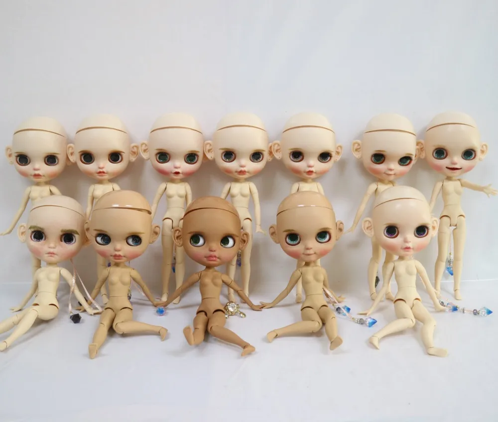 사용자 정의 인형 DIY 누드 blyth 인형 공동 바디 소녀를위한 머리카락 없음 20180327   귀여운 인형(옷은 포함되지 않음)