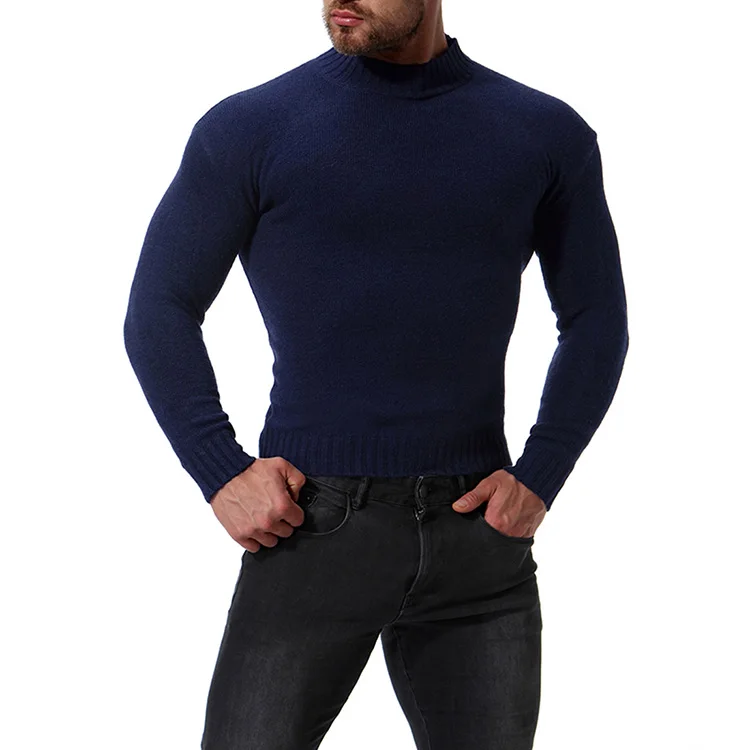 HCXY, мужской вязаный пуловер и свитер для мужчин, майка, мягкий пуловер для мужчин, шерстяной стрейчевый мужской свитер с высоким воротом
