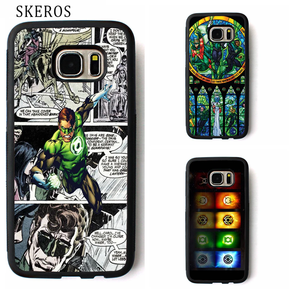 SKEROS green lantern comics cover phone case for samsung galaxy S3 S4 S5 S6 S7 S8 edge Note 3 4 5 #ww163 |