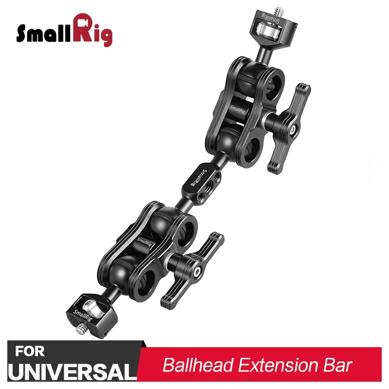 

SmallRig DSLR Camera Rig Ballhead Extension Bar for Magic Arms (1/4" Screws) 2109