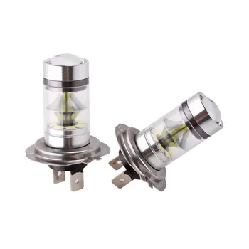 

100W H7 LED Bulb DC 12V~24V 360 Degree 20 SMD Cree Car Fog Light White interior lighting Sourcing Parking Lampochka Bombillas