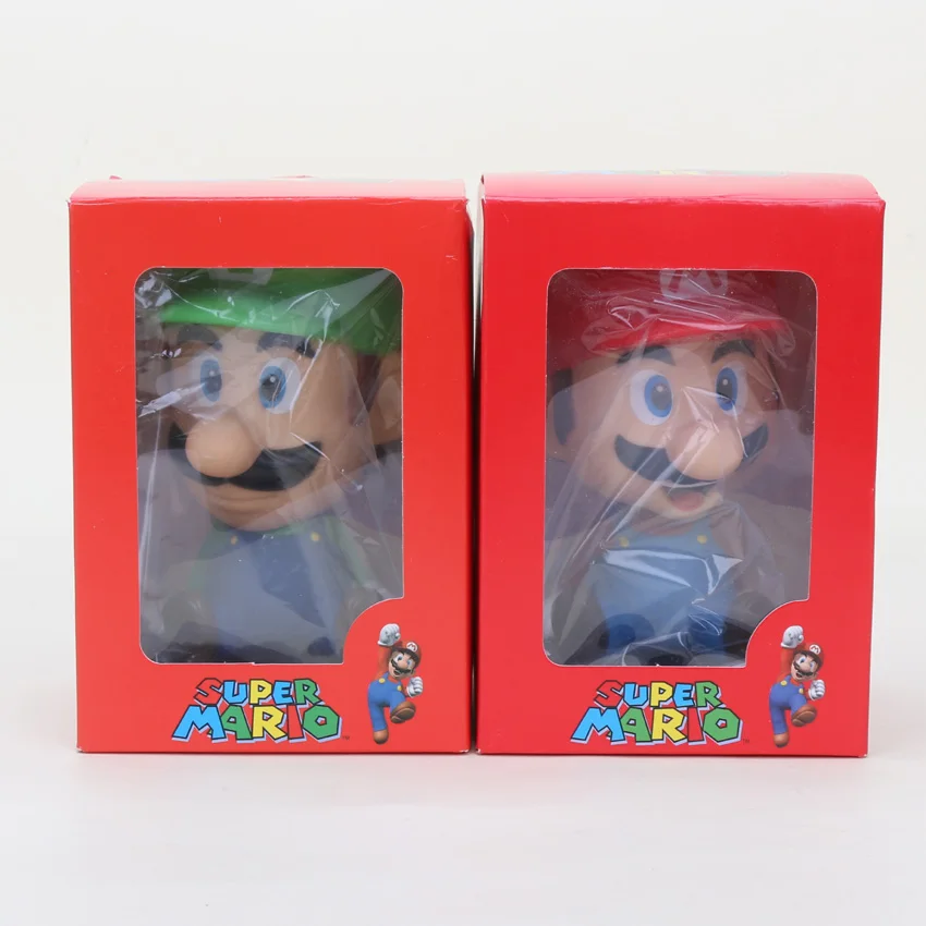 14 Cm New Super Mario Bros Bobblehead Kolekcja Pcv Figurka Toy Doll