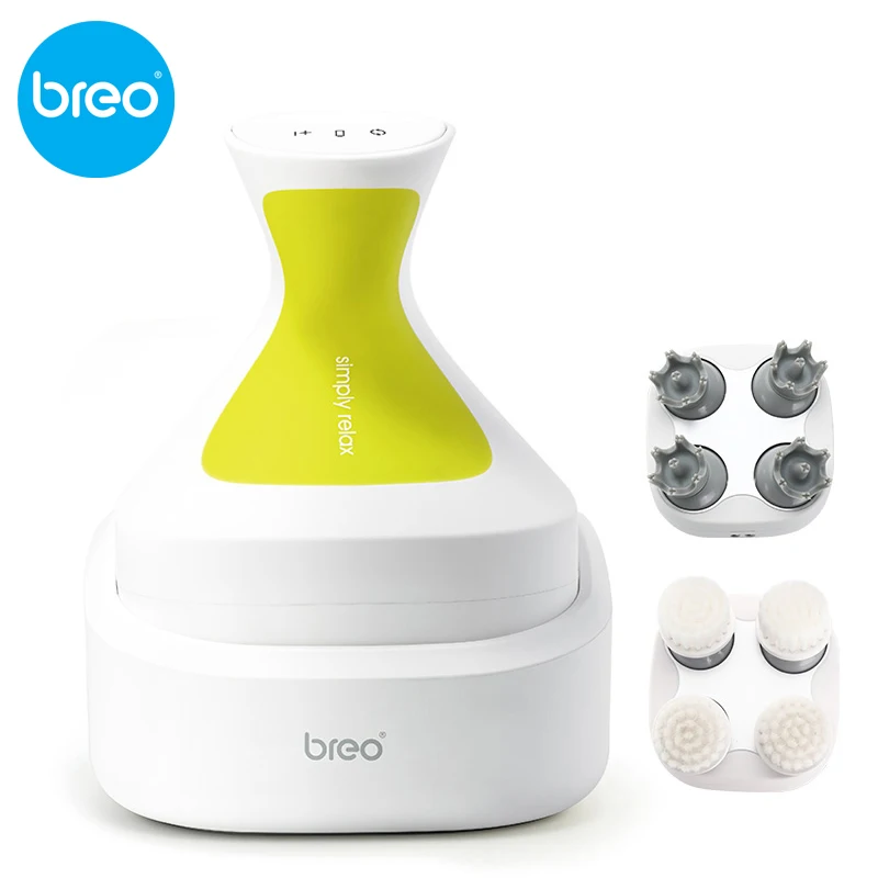 Breo wireless Scalp massager Waterproofing Head massager Prevent hair loss Promote hair growth with brush head Breo wireless Scalp massager Waterproofing Head massager Prevent hair loss Promote hair growth with brush head
