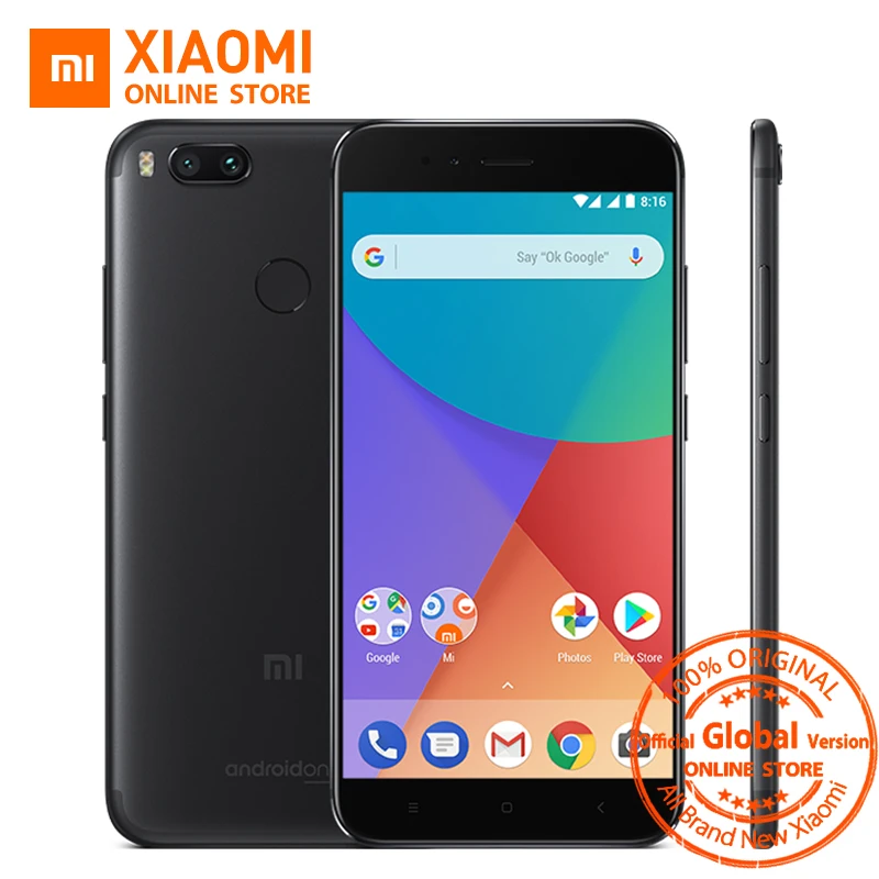 Смартфон Xiaomi Mi A1 4 Гб + 64 ГБ Snapdragon глобальная версия восемь ядер двойная камера 12 МП