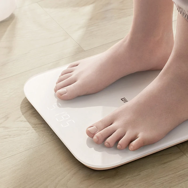Продажа 2019 Новинка Xiao mi Smart mi Взвешивание весовые весы 2 Обновление версии Поддержка смарт телефона ПРИЛОЖЕНИЕ Bluetooth 4,0 управление белый