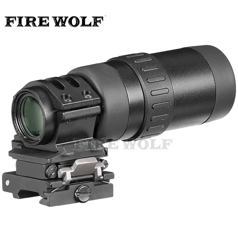 

Tactical Zooming 1.5-5 X Magnified Optics Magnifier Scope With Flip To Side Mount For Hunting