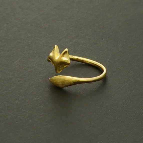 10 шт. женские кольца с лисьим хвостом в виде животного|fox ring|fashion rings for womenrings women |