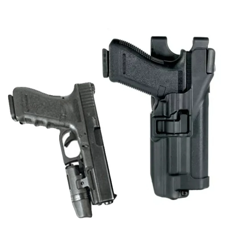 Тактический Glock 17 Пистолет Чехол кобура пояса света для Glock 17 19 22 23 31 32 Airsoft воздуха пистолет правой рукой талии кобура