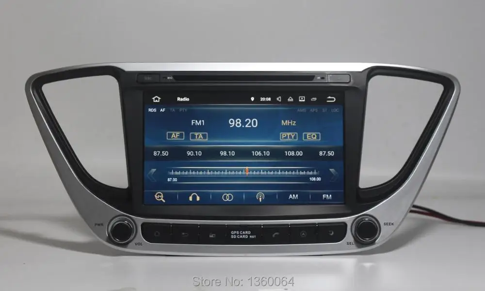Flash Deal Quad Core 2G RAM 1024*600 Android 9.0 Car DVD GPS Navigation for Hyundai Verna Solaris 2017 Car Radio Stereo Bluetooth WIFI 3G 4