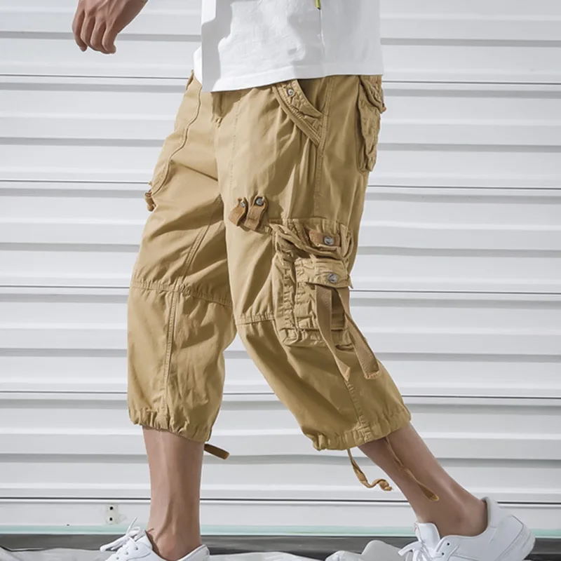 SHUJIN 2019 для мужчин брюки карго шорты для женщин Повседневное открытый тренировки летние свободные шорты с большим количеством карманов