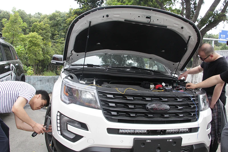 Автомобильный мигающий светодиодный DRL дневные ходовые огни для Ford Explorer с желтым сигналом поворота