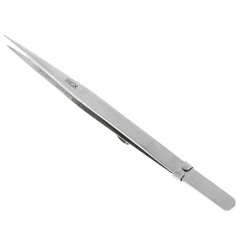 

JAVRICK MR Jewelry Watch Tweezer Lock Catch Tiny Diamond Stainless Steel Adjustable Craft Tool