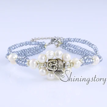 

cultured freshwater pearl bracelet buddha bead bracelets boho jewelry spiritual yoga jewelry boho bracelet real pearl jewellery